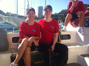 Before a race at Hamilton Island, 2012.